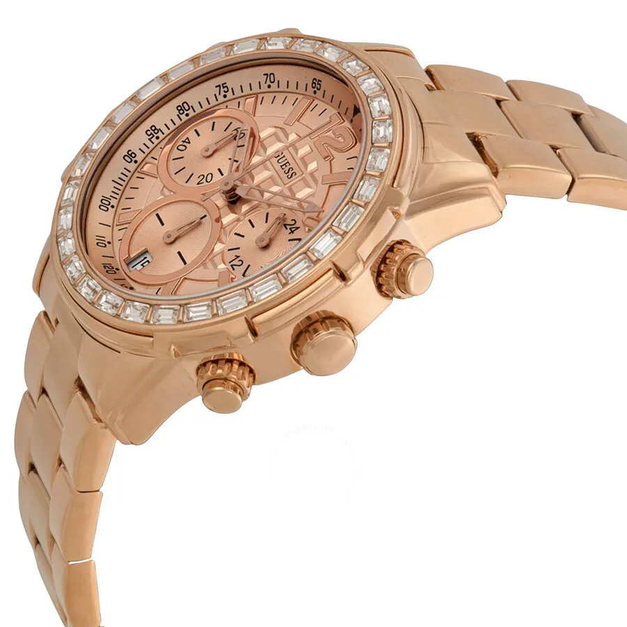 Guess Lady B Chronograph  Rose Dial Ladies Watch | W0016L5